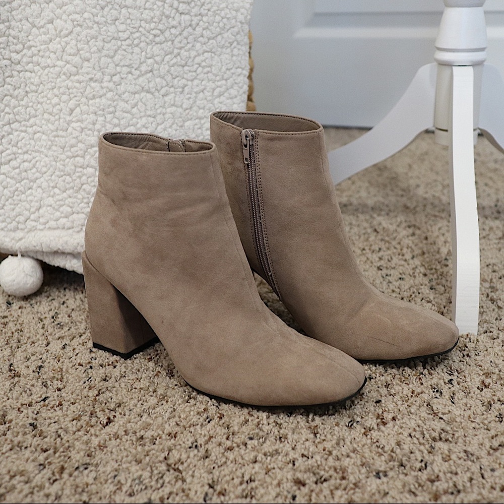 Suede Booties